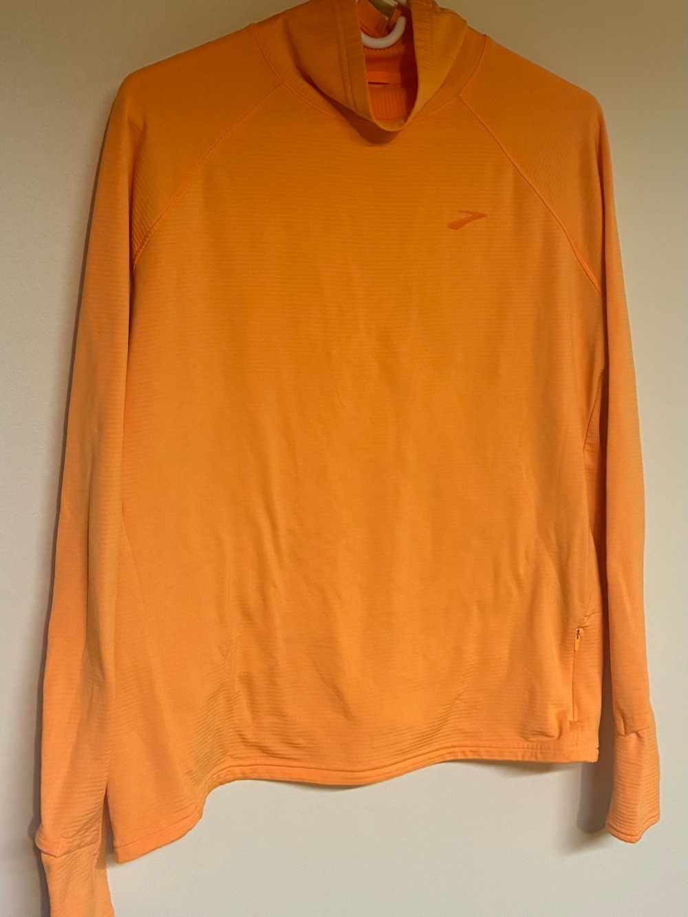 Brooks Orange Turtleneck Performance Outerlayer